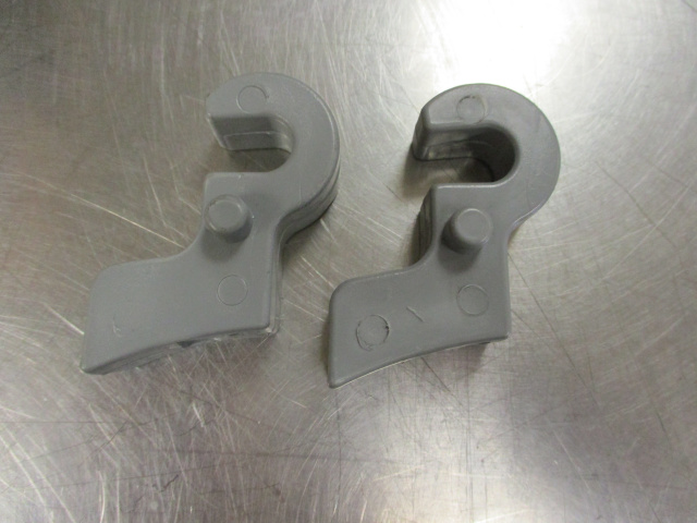 2 Vegetable Chute Hangers for Hobart Slicers. Replaces 875365